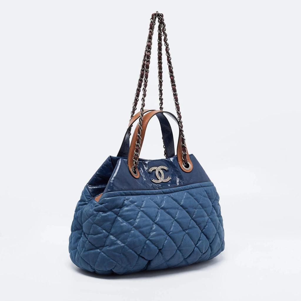 商品[二手商品] Chanel|Chanel Blue Iridescent Quilted Leather Large In-the-Mix Shoulder Bag,价格¥9465,第3张图片详细描述