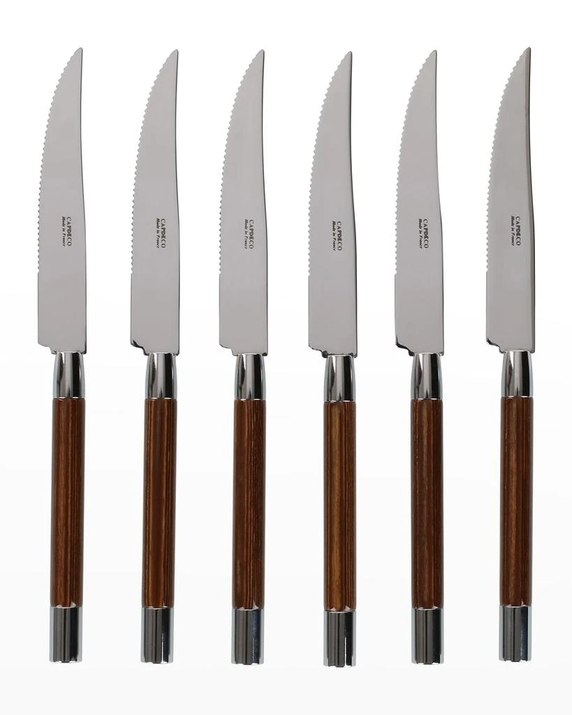Capdeco Conty 6-Piece Steak Knives, Wood from Neiman Marcus