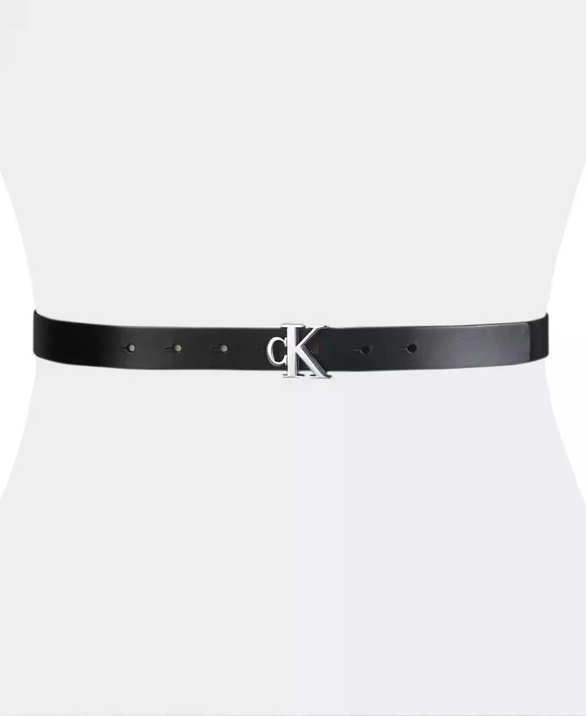 商品Calvin Klein|Women's CK Monogram Buckle Skinny Belt,价格¥192,第5张图片详细描述