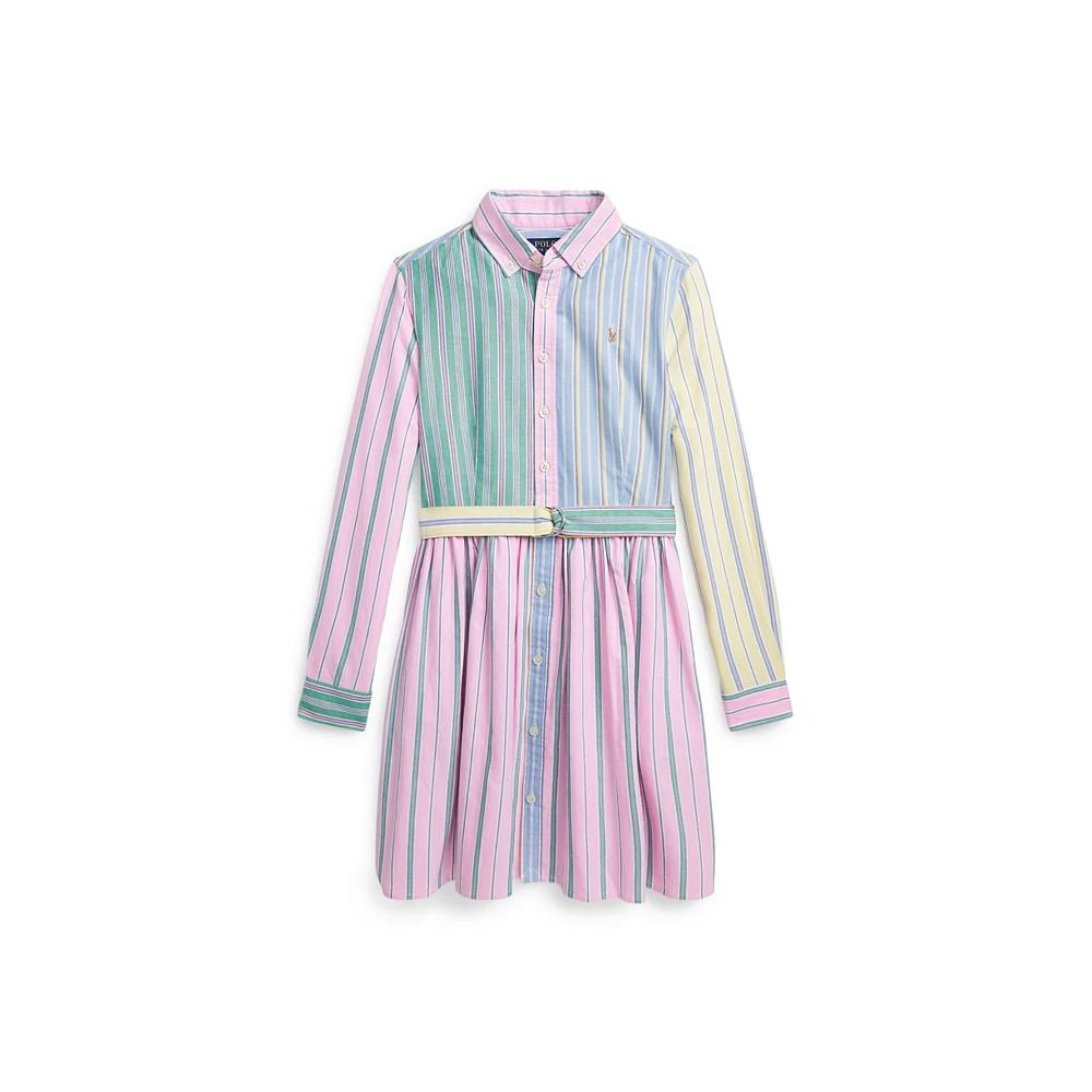 商品Ralph Lauren|Big Girls Belted Cotton Oxford Fun Shirtdress,价格¥211,第4张图片详细描述