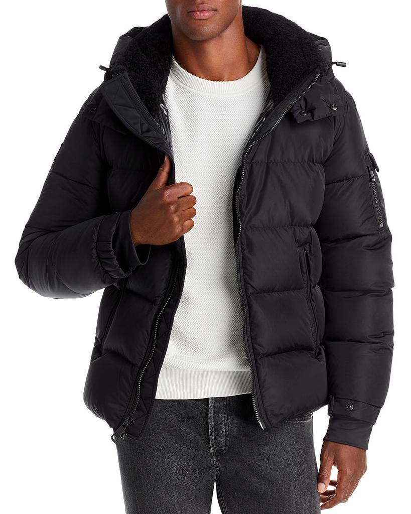 商品SAM.|Frontier Nylon Shearling Trim Hooded Down Jacket,价格¥5066,第1张图片