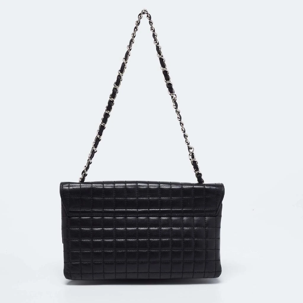 商品[二手商品] Chanel|Chanel Black Leather No.5 Camellia Flap Shoulder Bag,价格¥8722,第4张图片详细描述