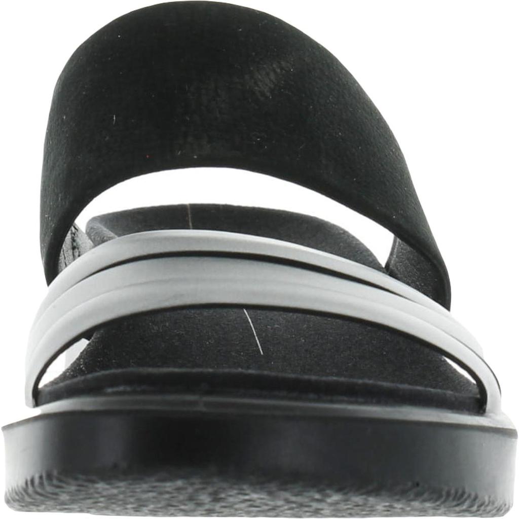 Womens Leather Metallic Slide Sandals商品第3张图片规格展示