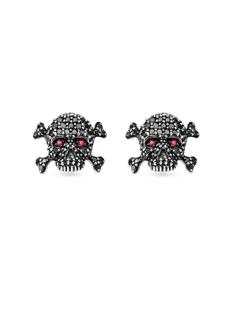 商品David Yurman|Memento Mori Skull Stud Earring in Sterling Silver,价格¥6620,第1张图片