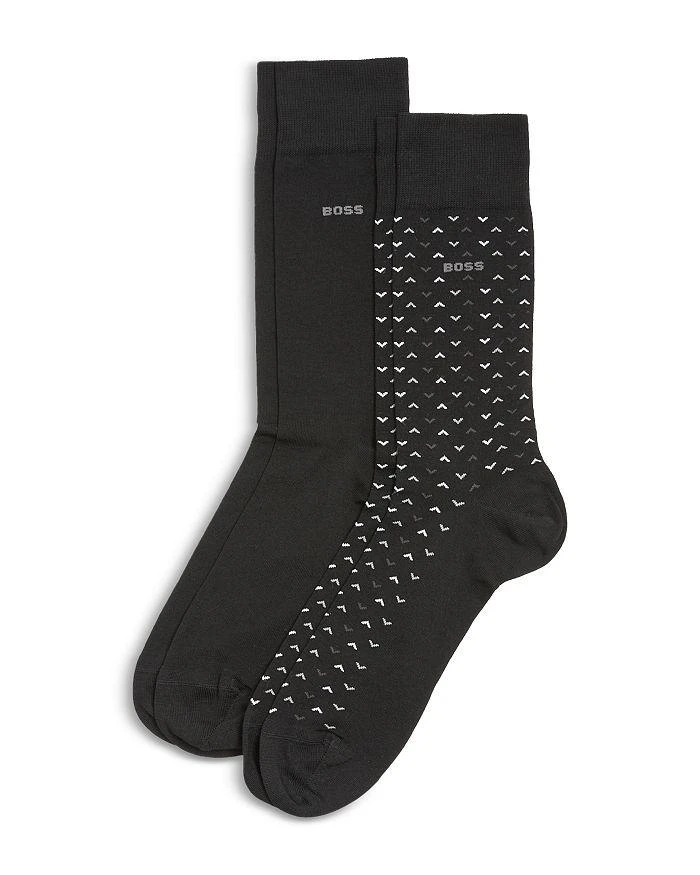 商品Hugo Boss|Mini Pattern Dress Socks, Pack of 2,价格¥165,第1张图片