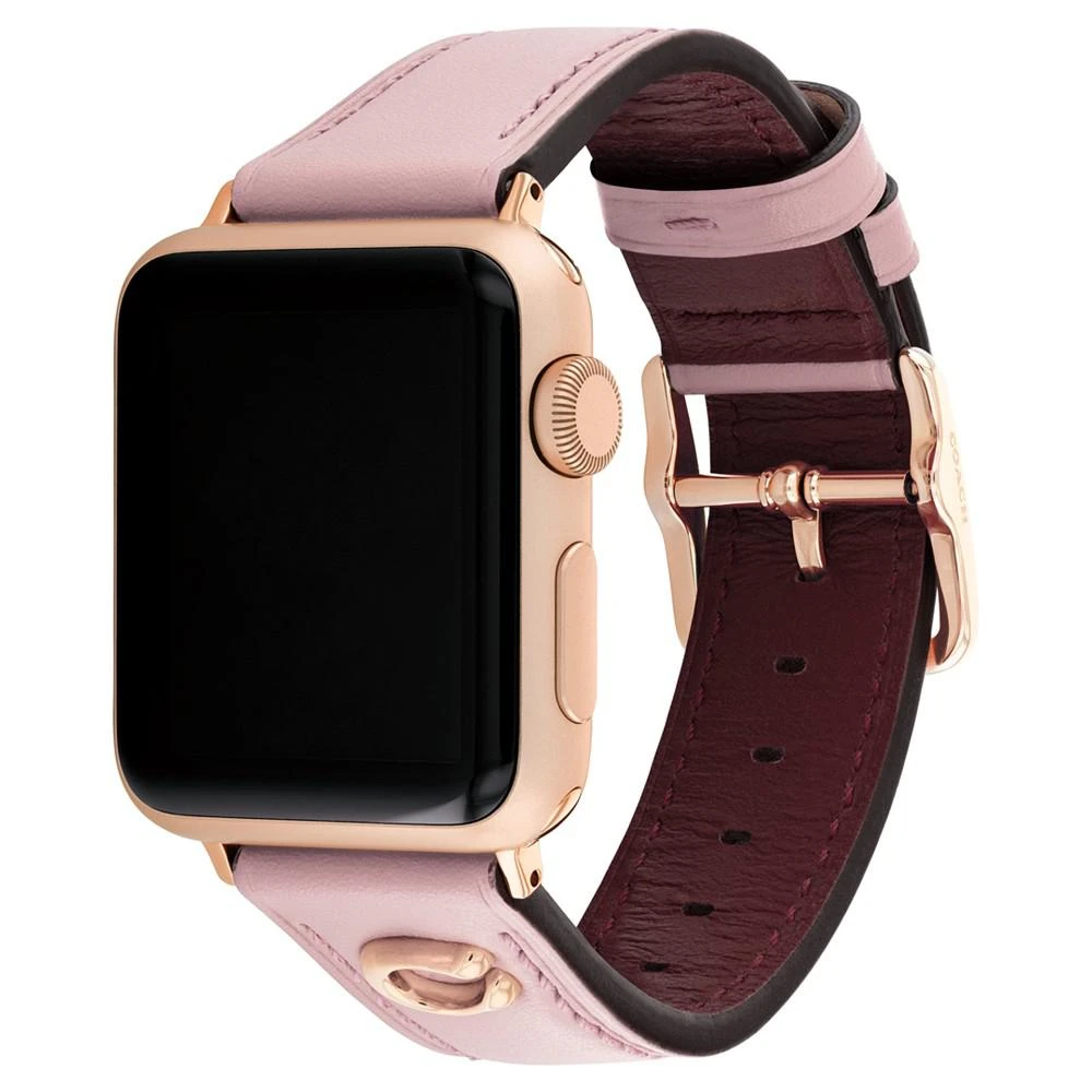 商品Coach|Blush Leather Apple Strap, 38, 40, 41mm,价格¥716,第3张图片详细描述