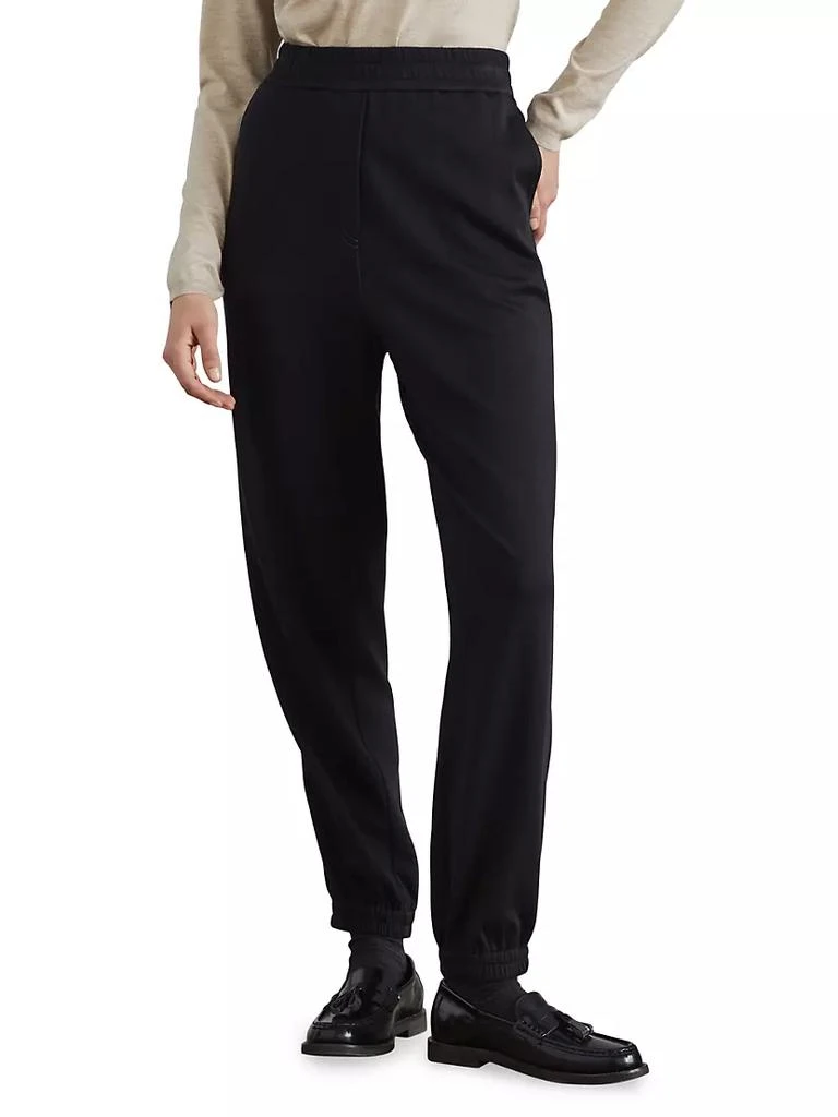 商品Brunello Cucinelli|Cotton and Silk Interlock Track Trousers,价格¥14947,第2张图片详细描述