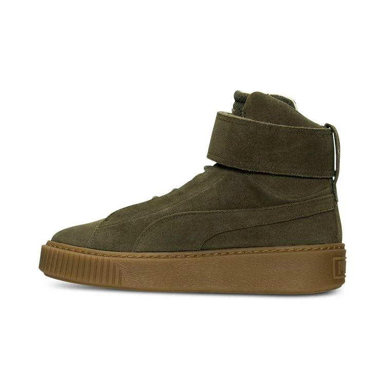 商品Puma|Women's Suede Platform Mid OW Casual Sneakers from Finish Line,价格¥389,第4张图片详细描述