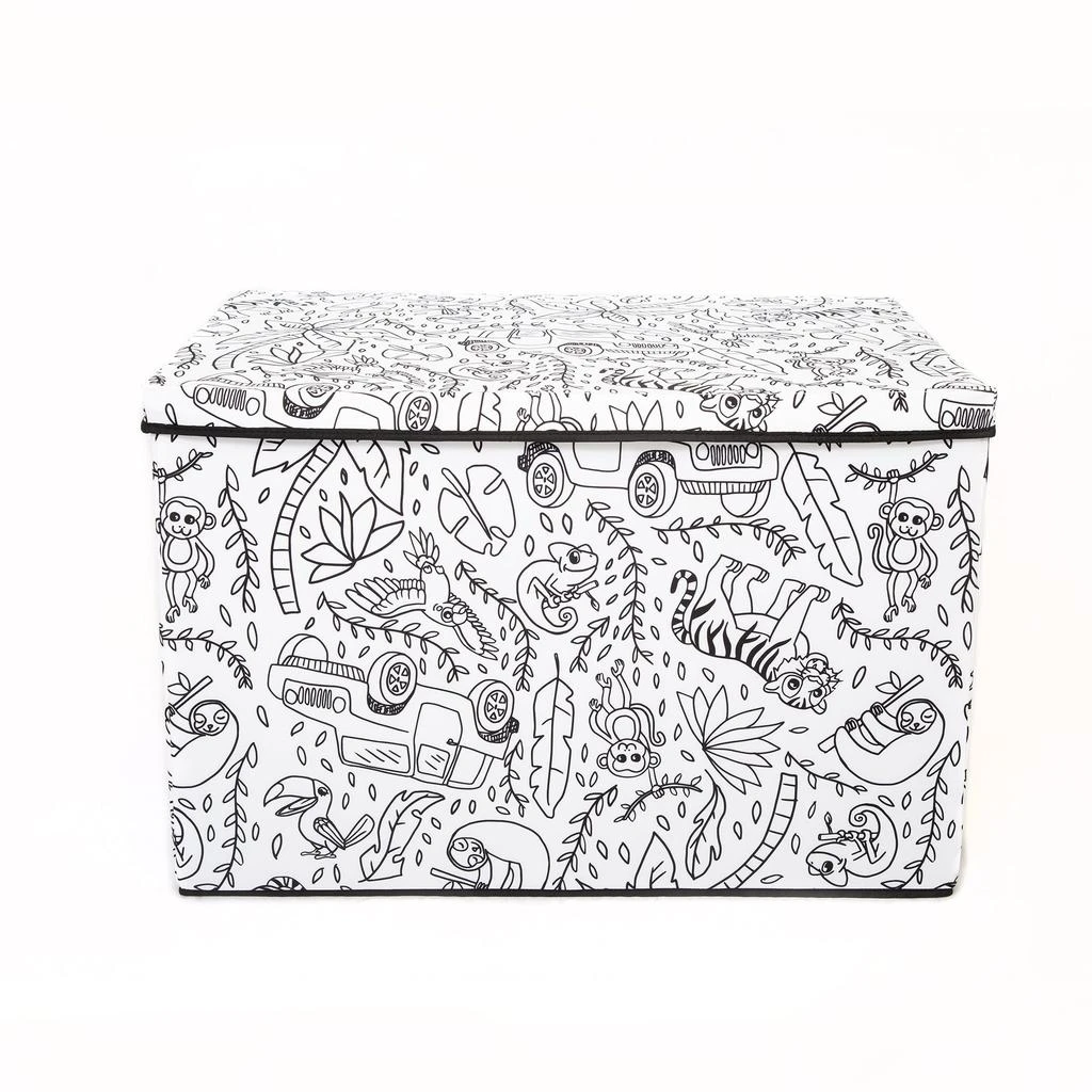 Home Outfitters Kid'S Coloring Lidded Medium Trunk W/ Removable Divider And 4 Pack Of Washable Markers 商品