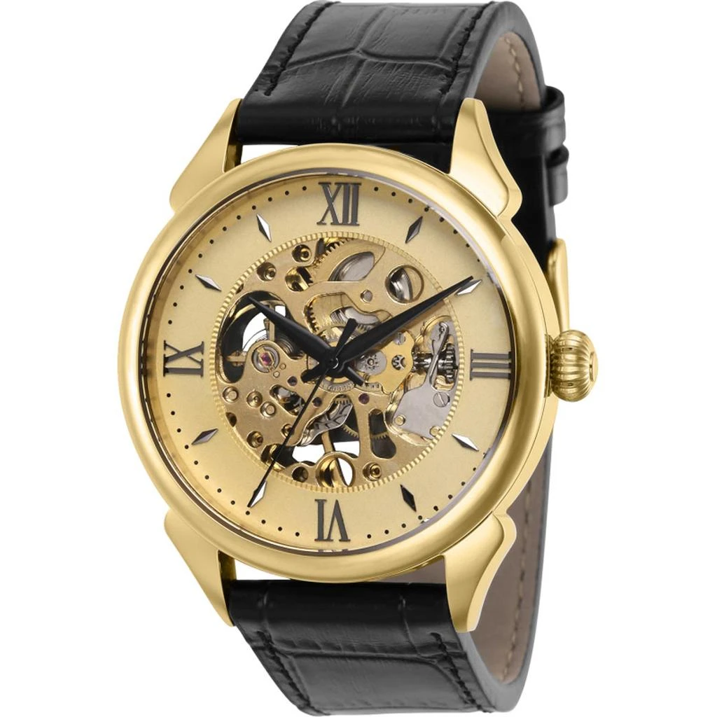 商品Invicta|Invicta Men's Watch - Vintage Semi Mechanical Semi Skeleton Dial Black Strap | 38167,价格¥406,第1张图片