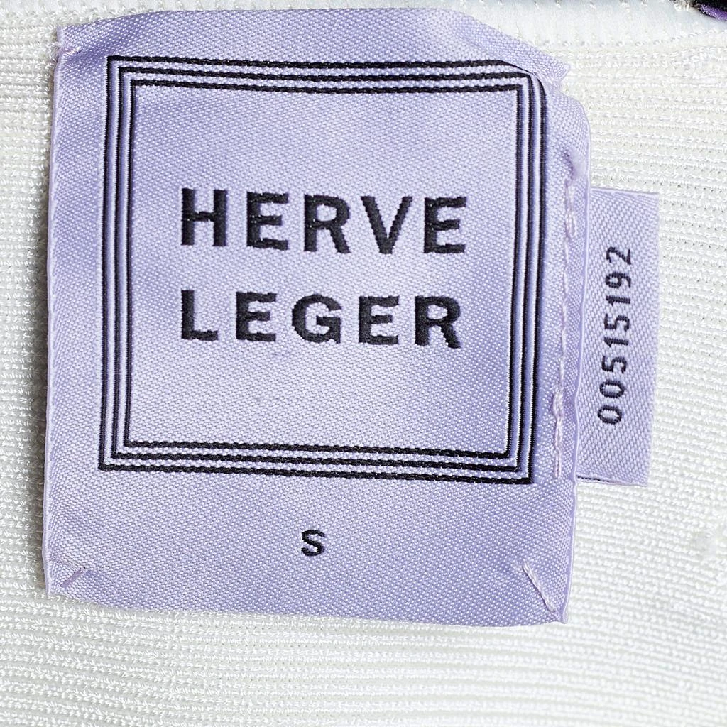 商品[二手商品] Herve Leger|Herve Leger Alabaster Knit Origami Fold Detail Maddison Zip Front Skirt S,价格¥1165,第4张图片详细描述