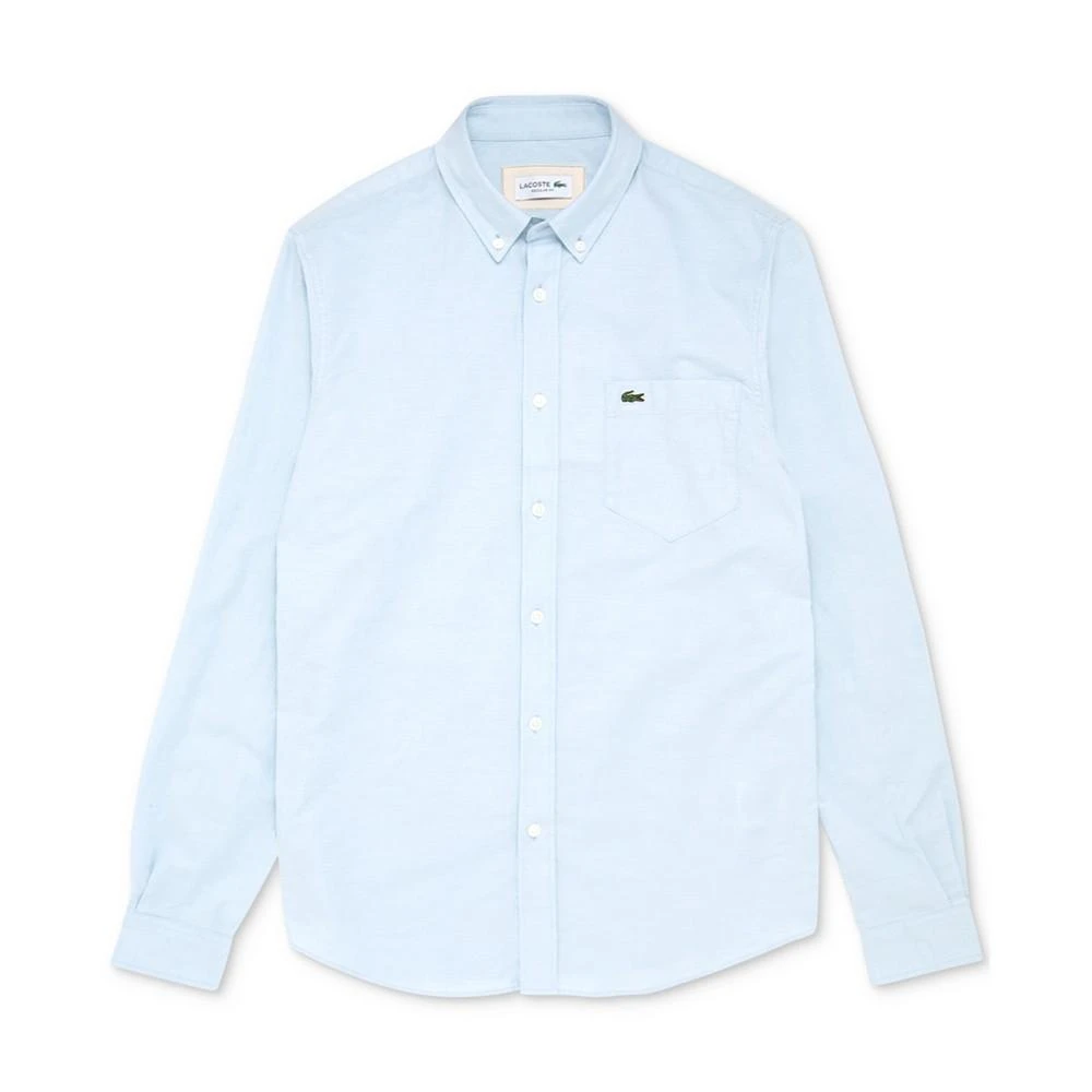 商品Lacoste|Men's Regular Fit Long-Sleeve Solid Oxford Shirt,价格¥479,第1张图片