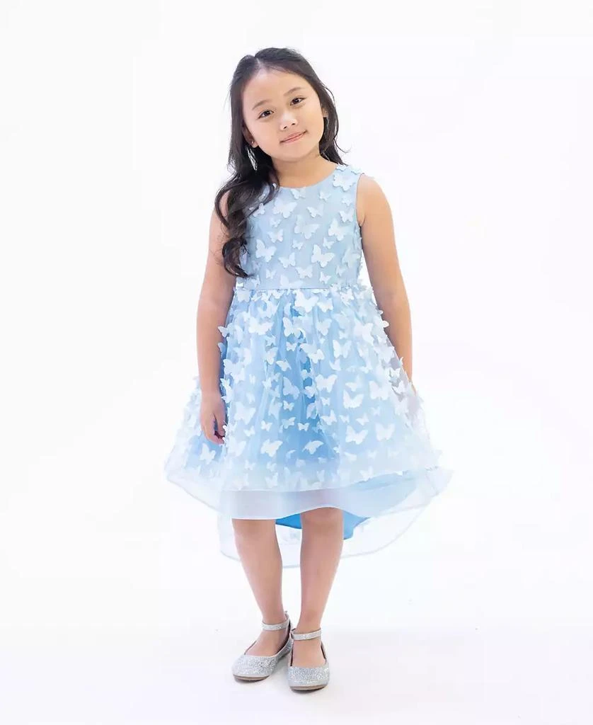 商品Rare Editions|Toddler Girls Sleeveless 3D Butterfly Party Dress,价格¥437,第1张图片