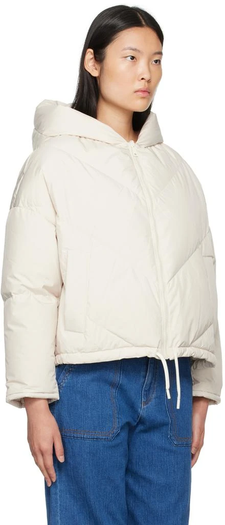 商品Yves Salomon|White Reversible Down Jacket,价格¥2086,第2张图片详细描述