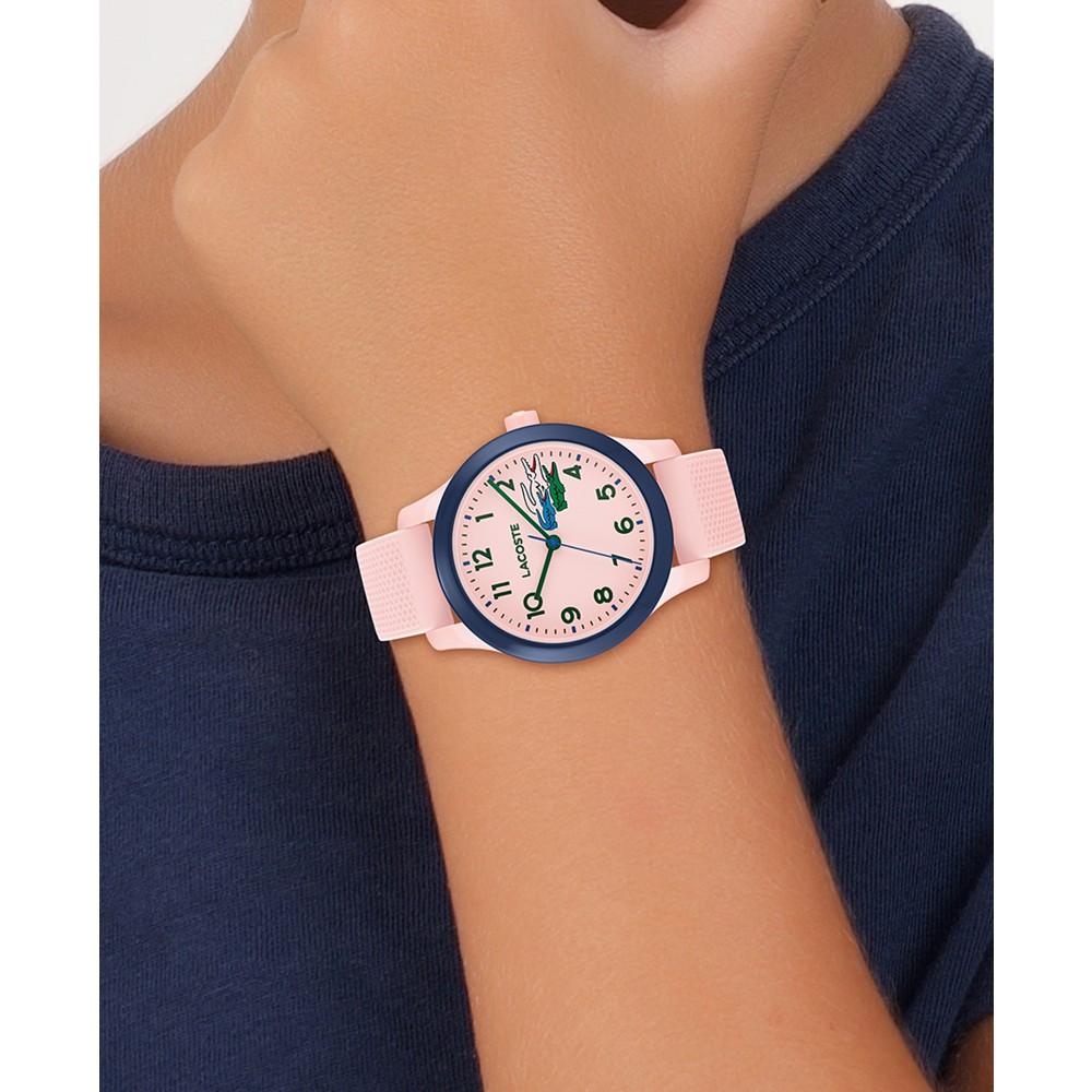 Kids' Lacoste 12.12 Pink Silicone Strap Watch 32mm商品第4张图片规格展示