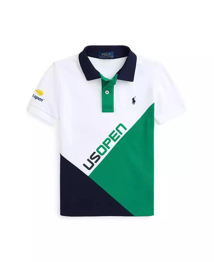 商品Ralph Lauren|Toddler and Little Boys US Open Performance Mesh Polo Shirt,价格¥306,第1张图片