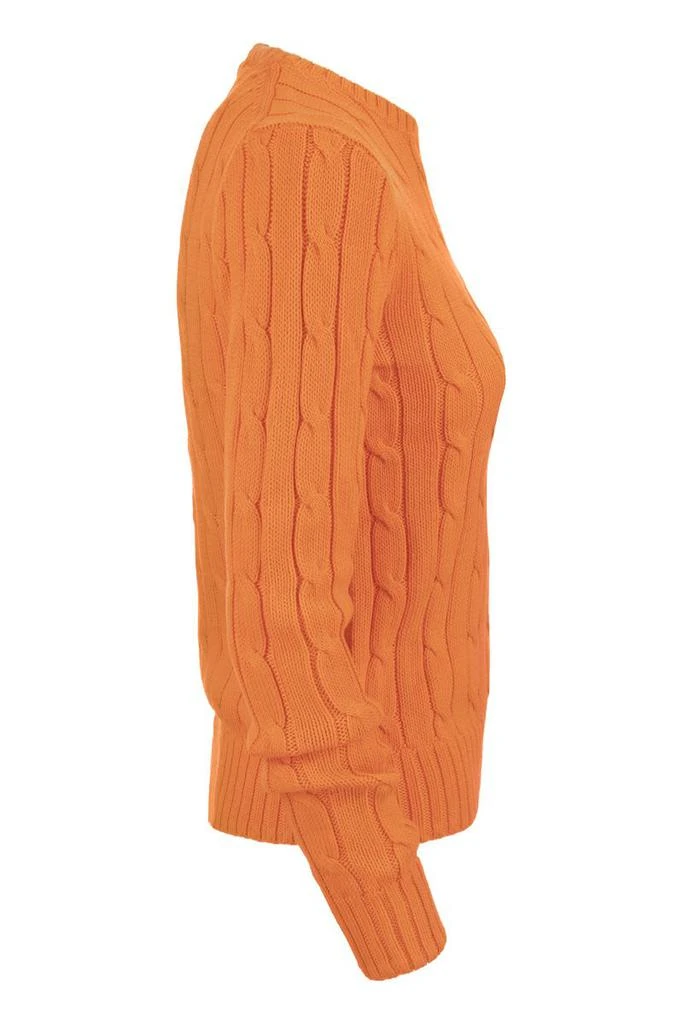 商品Ralph Lauren|POLO RALPH LAUREN Slim-fit cable knit,价格¥1108,第3张图片详细描述