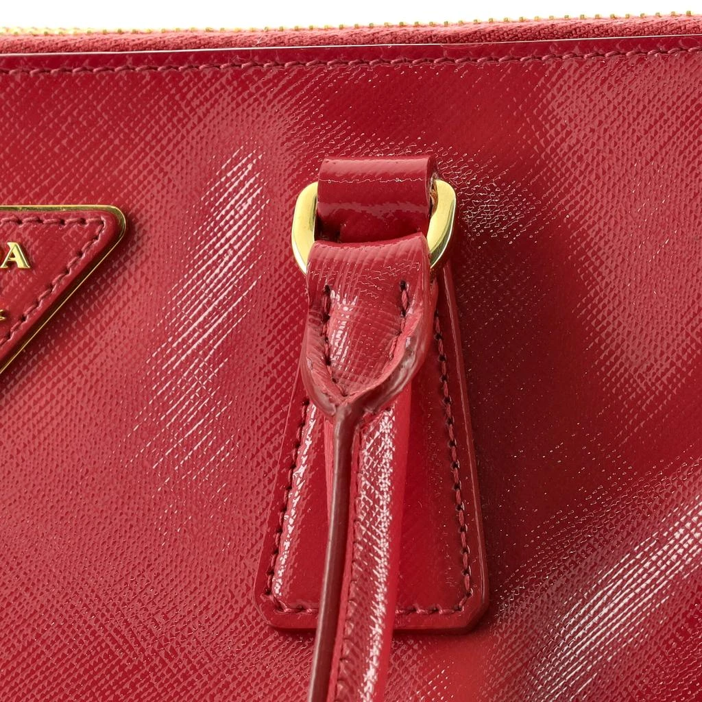 商品[二手商品] Prada|Prada Double Zip Lux Tote Vernice Saffiano Leather Mini,价格¥9455,第5张图片详细描述