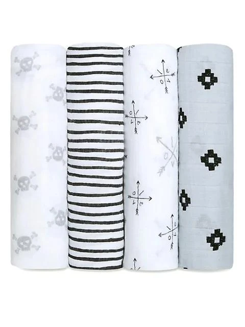 商品aden + anais|Baby's Set of Four Classic Cotton Swaddles,价格¥409,第1张图片