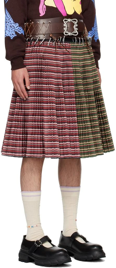 商品CHOPOVA LOWENA|Red & Green June Knee Carabiner Skirt,价格¥7826,第2张图片详细描述