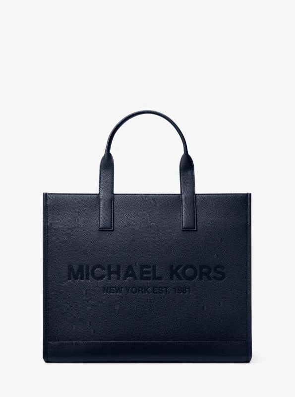 商品Michael Kors|Cooper Logo Embossed Faux Pebbled Leather Tote Bag,价格¥1049,第1张图片