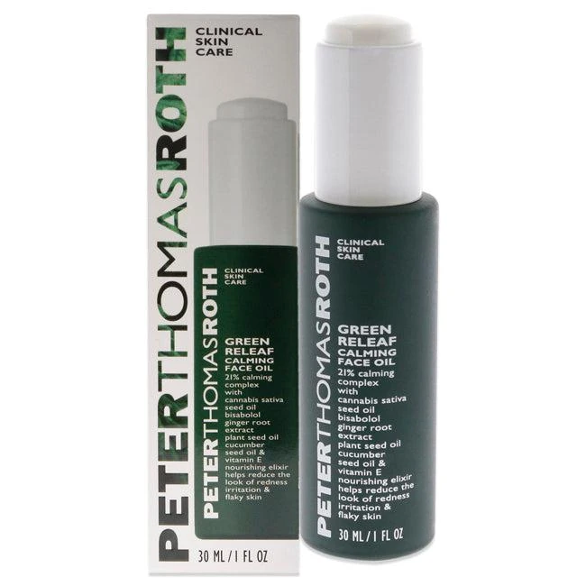 商品Peter Thomas Roth|Green Releaf Calming Face Oil by Peter Thomas Roth for Women - 1 oz Oil,价格¥322,第1张图片