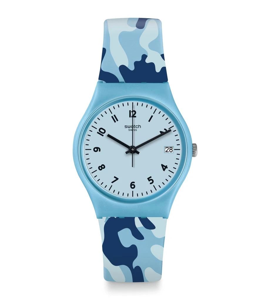 商品Swatch|Camoublue Quartz Blue Dial Unisex Watch GS402,价格¥413,第1张图片