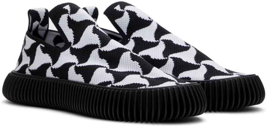 商品Bottega Veneta|Black & White Ripple Sneakers,价格¥5817,第4张图片详细描述