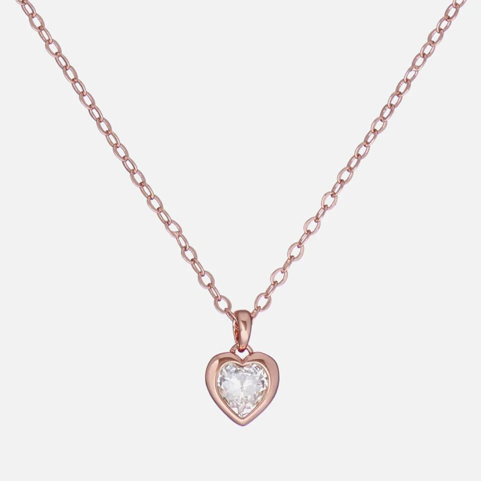 商品Ted Baker London|Ted Baker Women's Hannela Crystal Heart Pendant - Rose Gold/Crystal,价格¥194,第3张图片详细描述