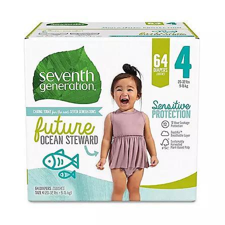 商品Seventh Generation|Seventh Generation Sensitive Protection Baby Diaper (Choose Your Size),价格¥192,第5张图片详细描述