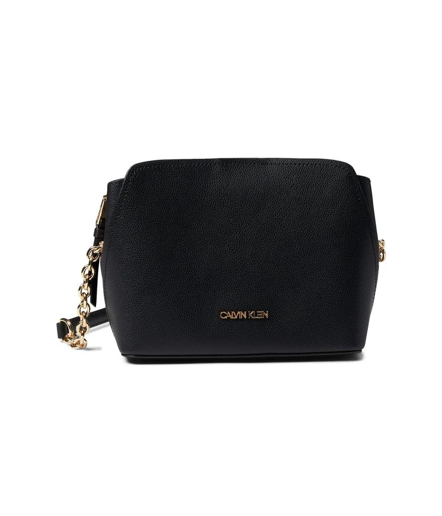 商品Calvin Klein|Hailey Micro Pebble Triple Compartment Chain Crossbody,价格¥627,第1张图片