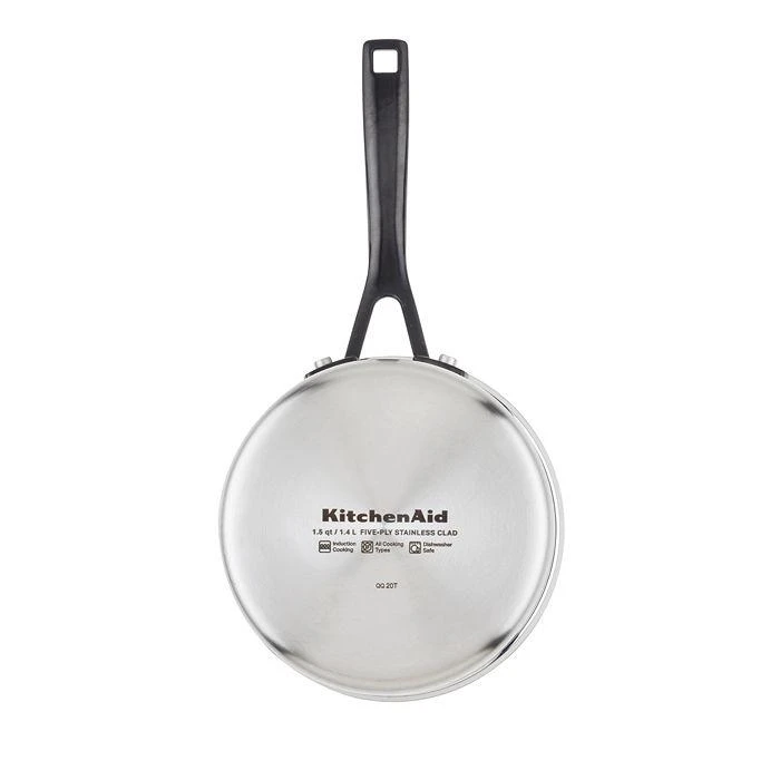 商品KitchenAid|5 Ply Stainless Steel 1.5 Qt Saucepan and Lid,价格¥541,第3张图片详细描述