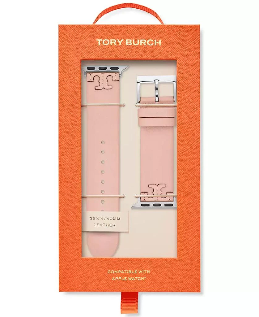 商品Tory Burch|Women's McGraw Blush Band For Apple Watch® Leather Strap 38mm/40mm,价格¥876,第4张图片详细描述