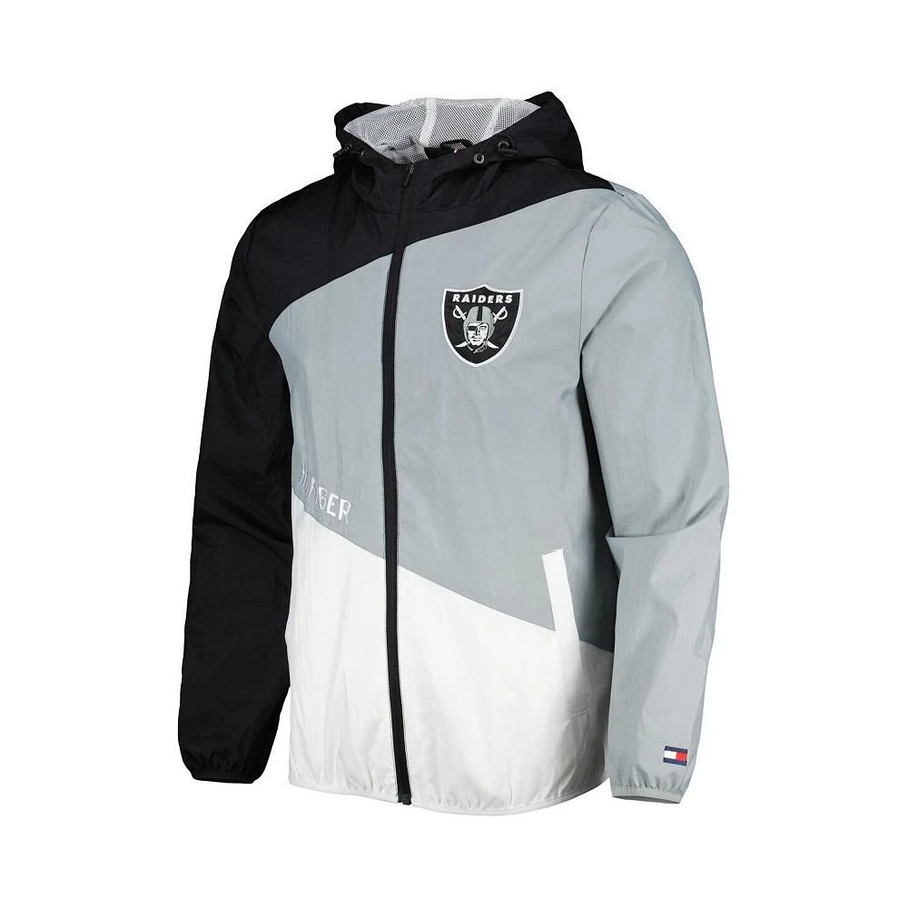 商品Tommy Hilfiger|Men's Black, Silver Las Vegas Raiders Bill Full-Zip Jacket,价格¥710,第2张图片详细描述