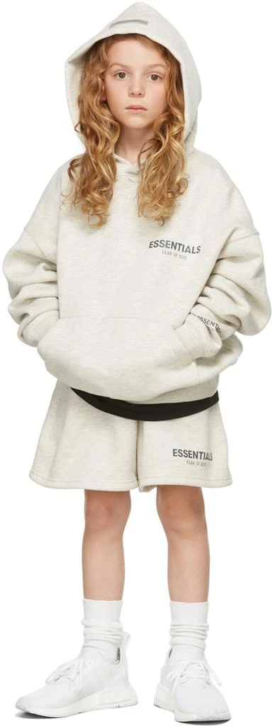 商品Essentials|Kids Off-White Sweat Shorts,价格¥420,第1张图片