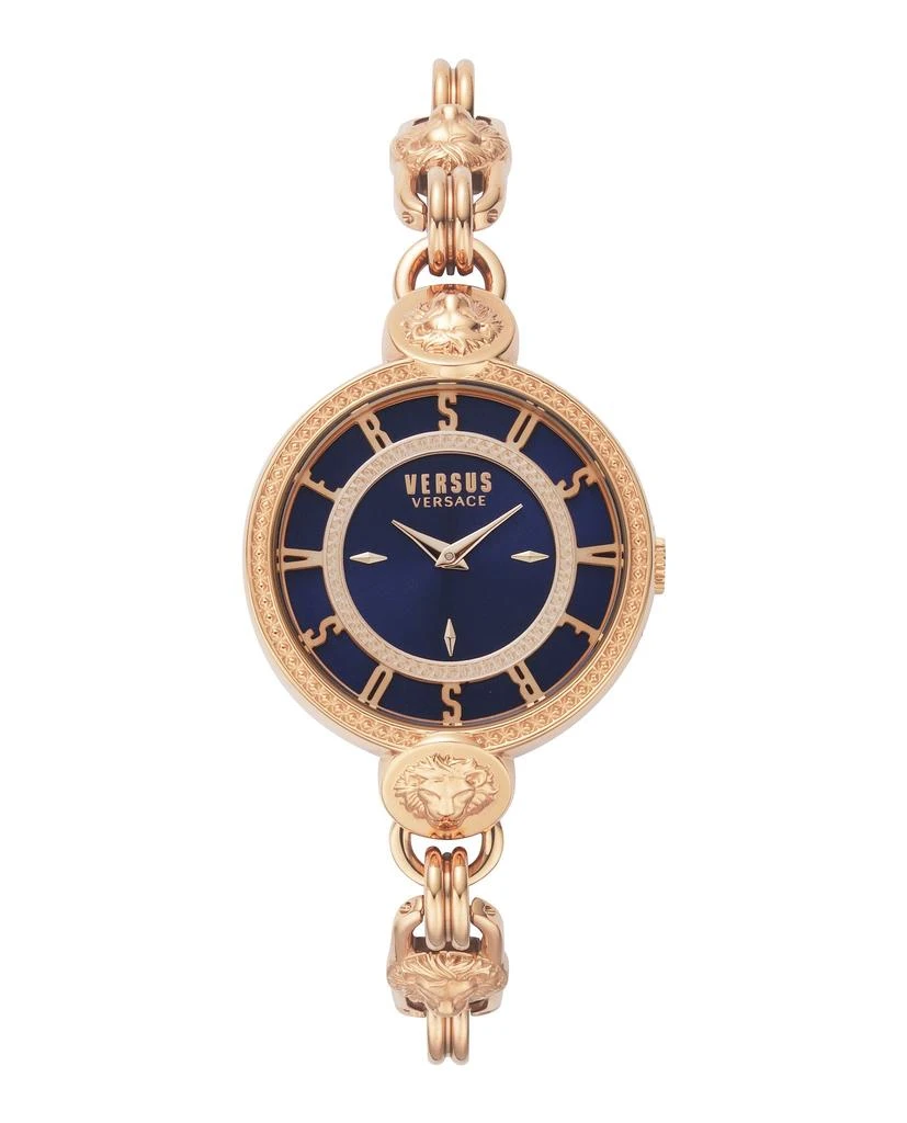 商品Versus Versace|Les Docks Rose Gold Watch,价格¥893,第1张图片