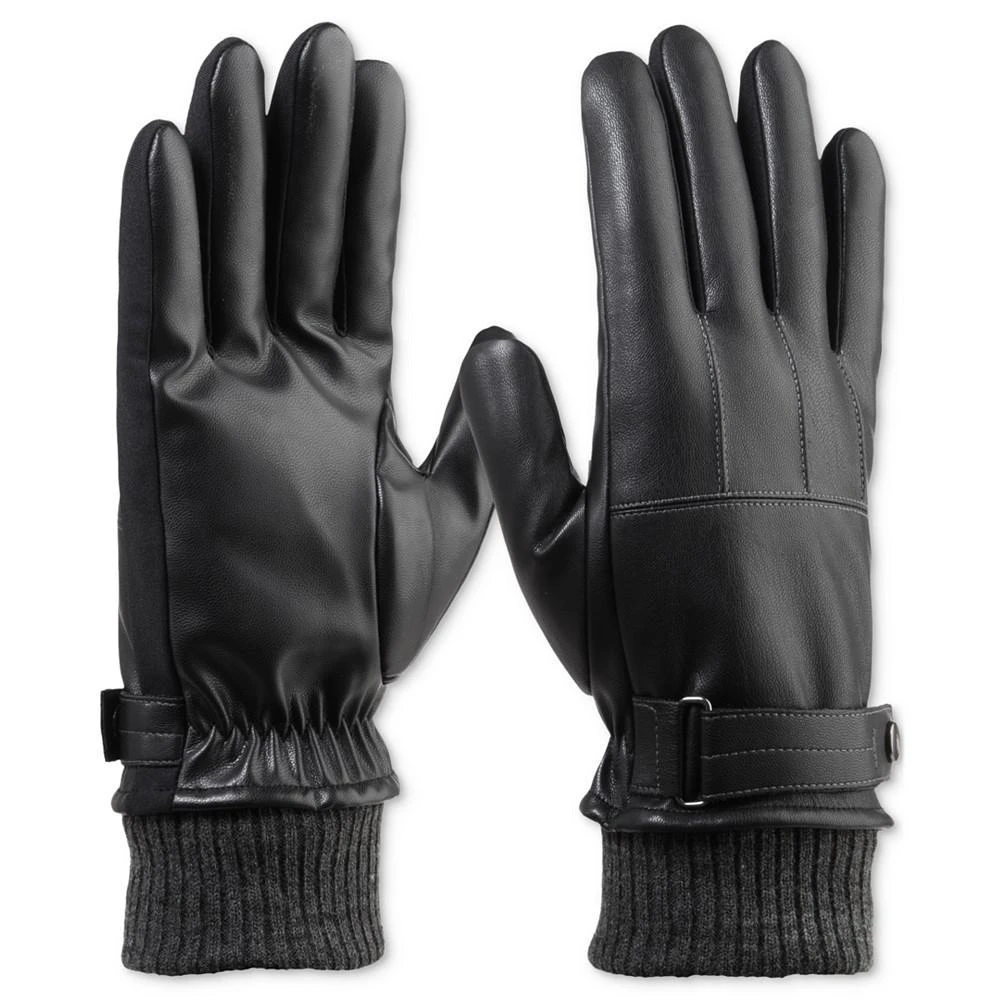 商品Isotoner Signature|Men's Touchscreen Insulated Gloves with Knit Cuffs,价格¥283,第1张图片