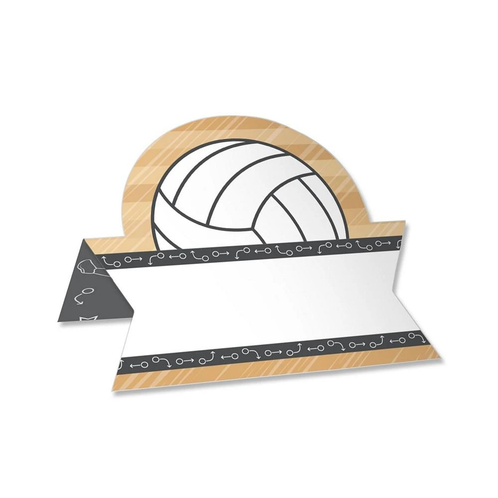 商品Big Dot of Happiness|Bump, Set, Spike Volleyball Baby or Birthday Party Table Name Place Cards 24 Ct,价格¥112,第1张图片