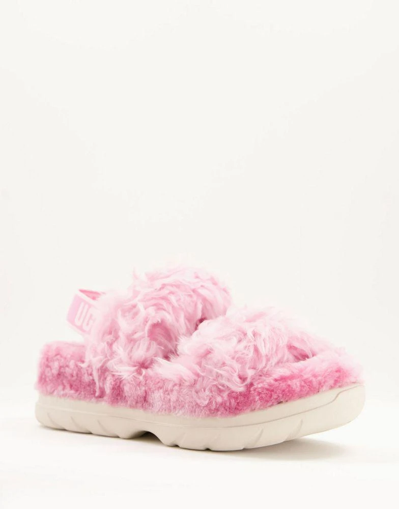 商品UGG|UGG Fluff Sugar sandals in pink - PINK,价格¥478,第1张图片