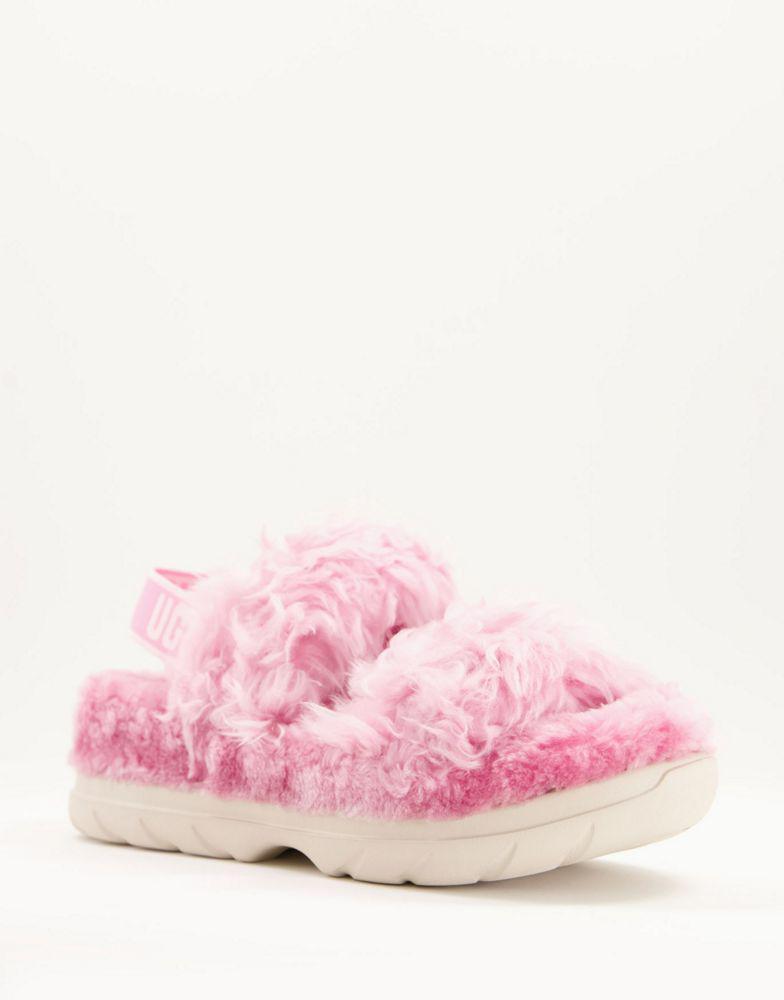 商品UGG|UGG Fluff Sugar sandals in pink - PINK,价格¥446,第1张图片