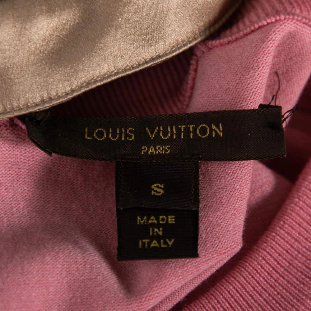 商品[二手商品] Louis Vuitton|Louis Vuitton Pink Wool Embellished Collar Detailed Top S,价格¥975,第5张图片详细描述
