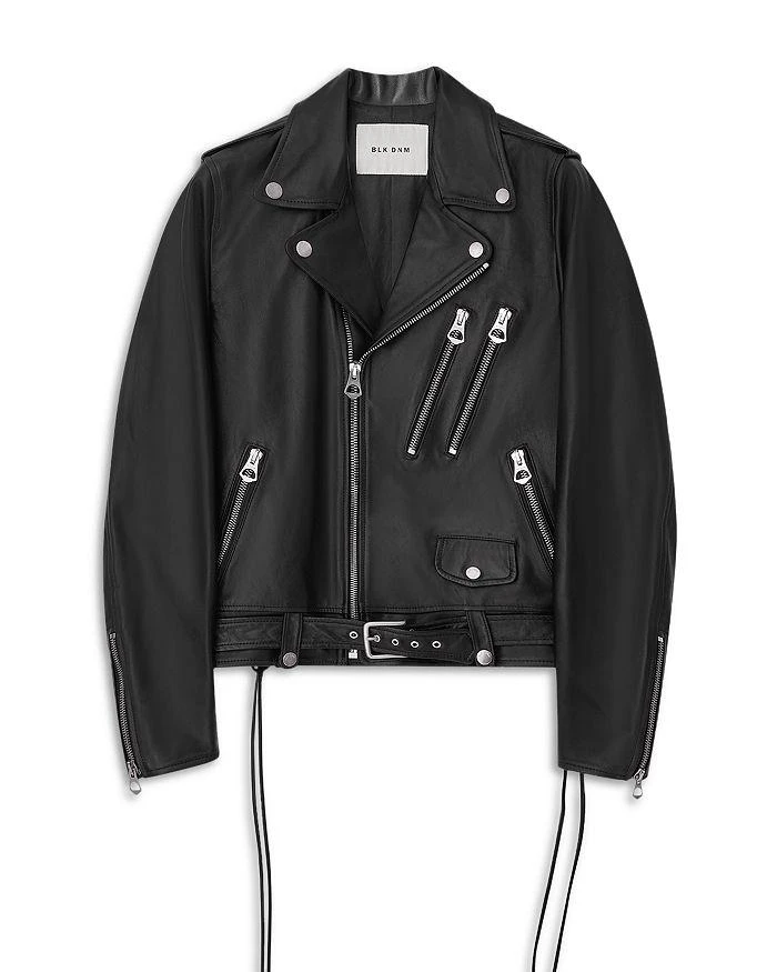 商品BLK DNM|Slim Fit Moto Leather Jacket,价格¥3388,第1张图片