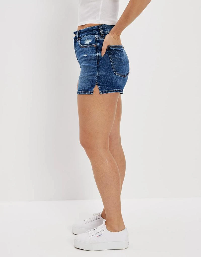 商品AE|AE Stretch Curvy Denim Mom Shorts,价格¥342,第2张图片详细描述