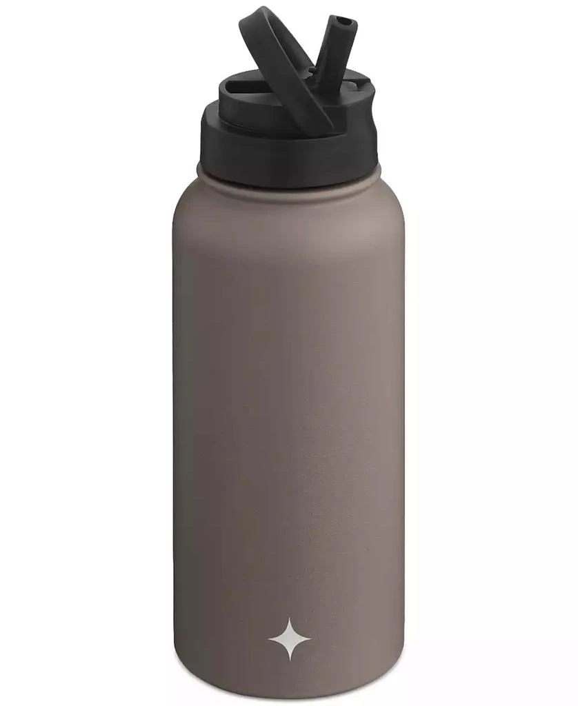 商品JoyJolt|Stainless Steel Water Bottle with Flip Lid & Sport Straw Lid, 32-oz.,价格¥324,第3张图片详细描述