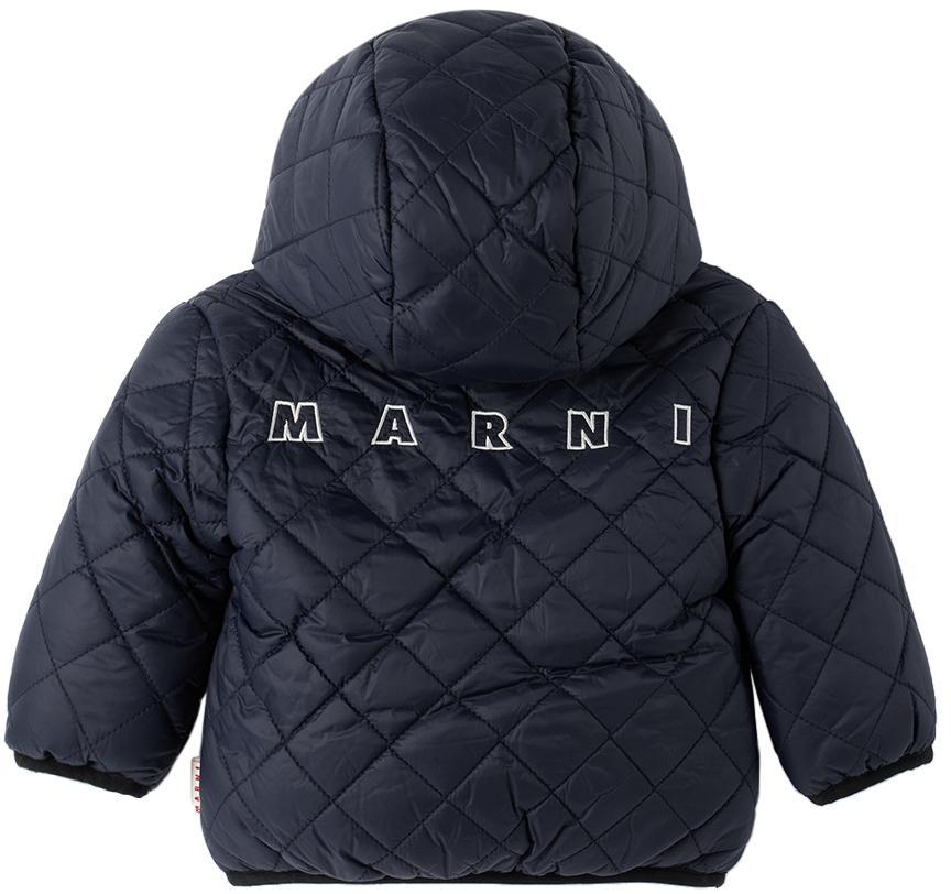 商品Marni|Baby Navy Hooded Jacket,价格¥1368,第4张图片详细描述