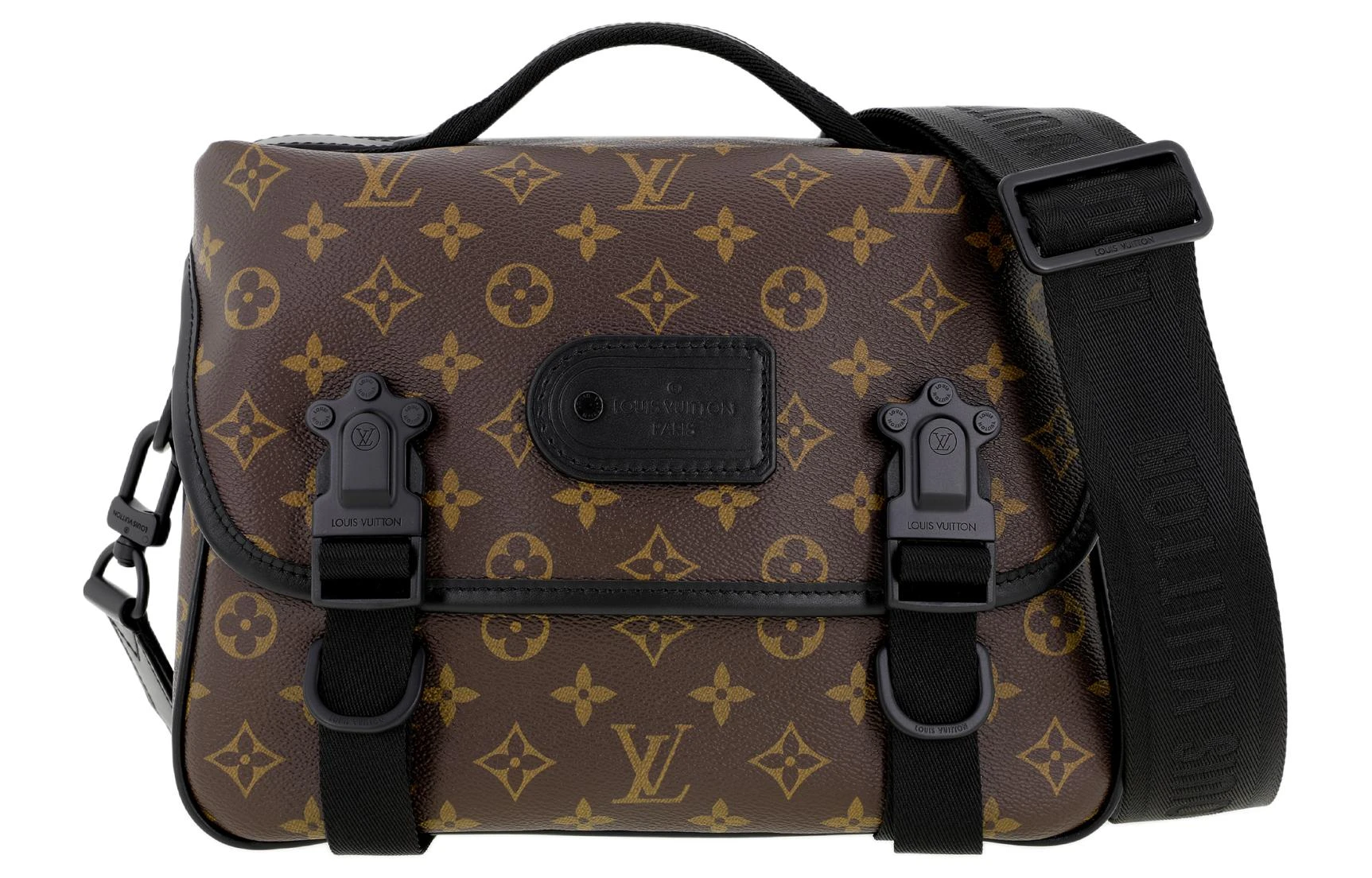商品[国内直发] Louis Vuitton|Trail QUEST 可拆卸可调节肩带 Monogram Macassar 涂层帆布 邮差包单肩斜挎包 男女同款情侣款 棕黄色,价格¥30211,第1张图片