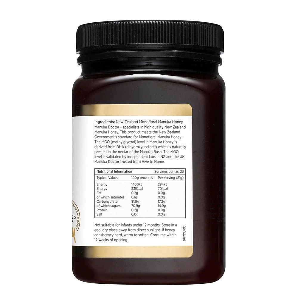商品Manuka Doctor|140 MGO麦卢卡蜂蜜 500g 单花,价格¥205,第3张图片详细描述
