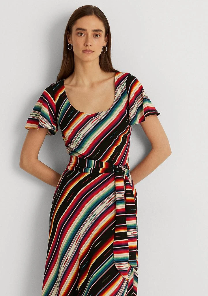 商品Ralph Lauren|Striped Belted Bubble Crepe Dress,价格¥462,第3张图片详细描述