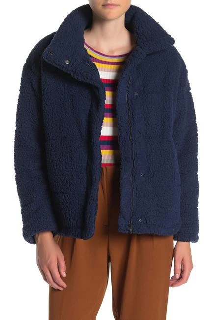 商品Elodie|Teddy Faux Shearling Bomber Jacket,价格¥180,第1张图片