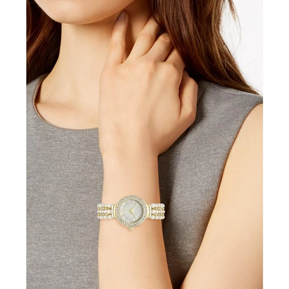 商品Charter Club|水钻人造珍珠装饰女士腕表, 28mm,价格¥160,第3张图片详细描述